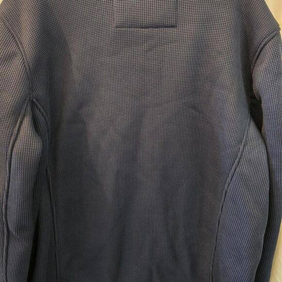 Gerry Mens XXL Navy Blue Full Zip Mock Neck Kangaroo Pockets Sweater - Picture 5 of 8